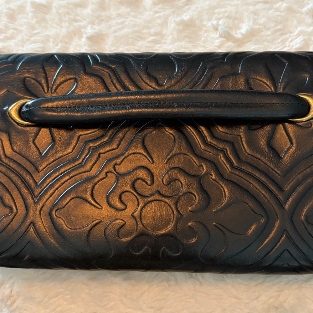 Hobo Embossed Black Vintage Clutch